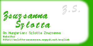 zsuzsanna szlotta business card